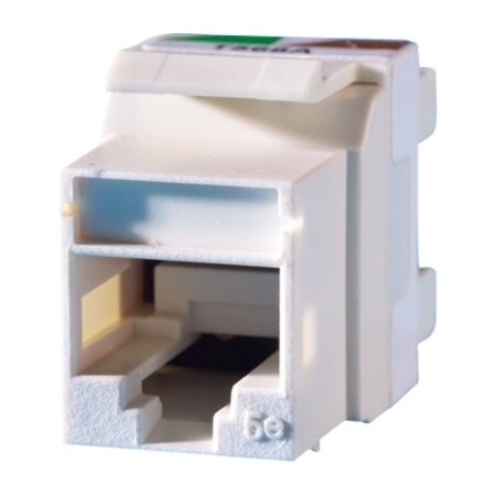 Ortronics TECHCHOICE 1-PORT MOD JACK 110, T568A/B CAT 5E KEYSTONE JACK KS5EA-88